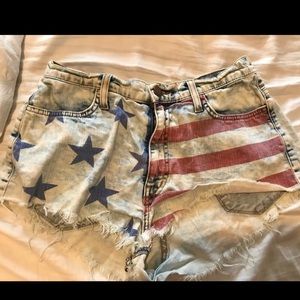 American flag urban outfitters shorts